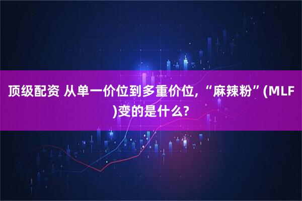 顶级配资 从单一价位到多重价位, “麻辣粉”(MLF)变的是什么?